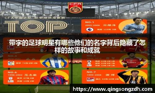 带字的足球明星有哪些他们的名字背后隐藏了怎样的故事和成就